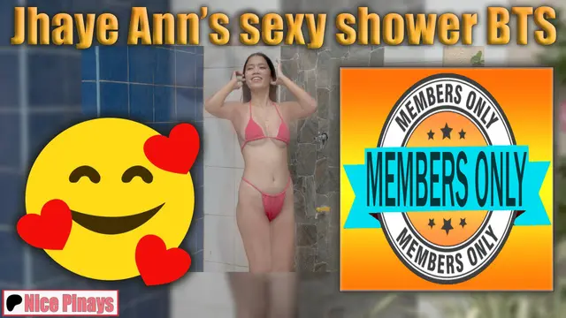 Jhaye Annes sexy shower BTS photoshoot